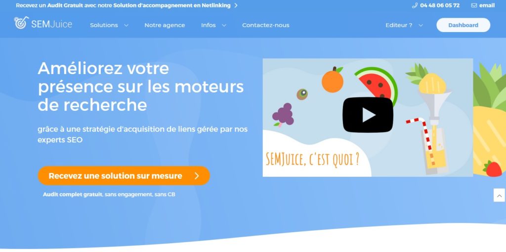 SEMjuice - netlinking extension wordpress