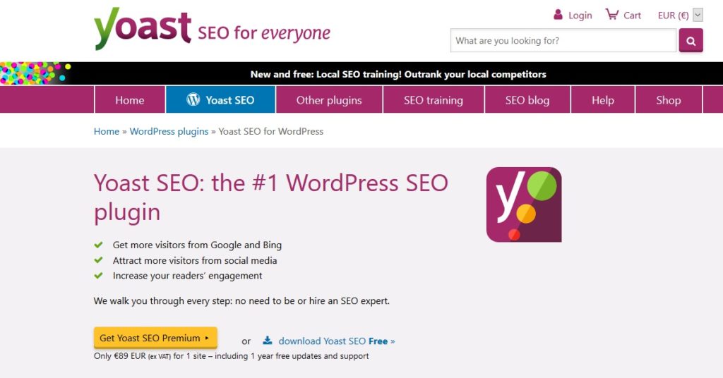 YoastSEO - extension SEO WordPress